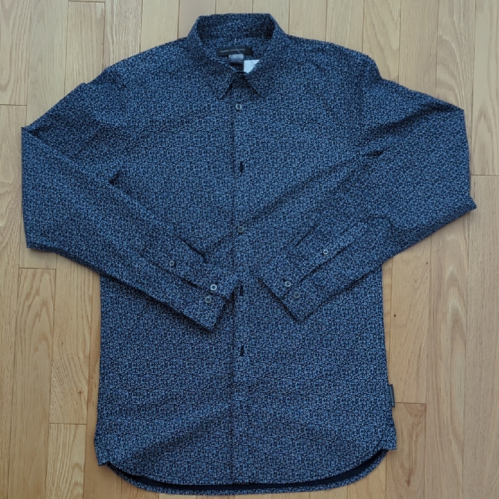 French Connection Marine Hex Floral Shirt